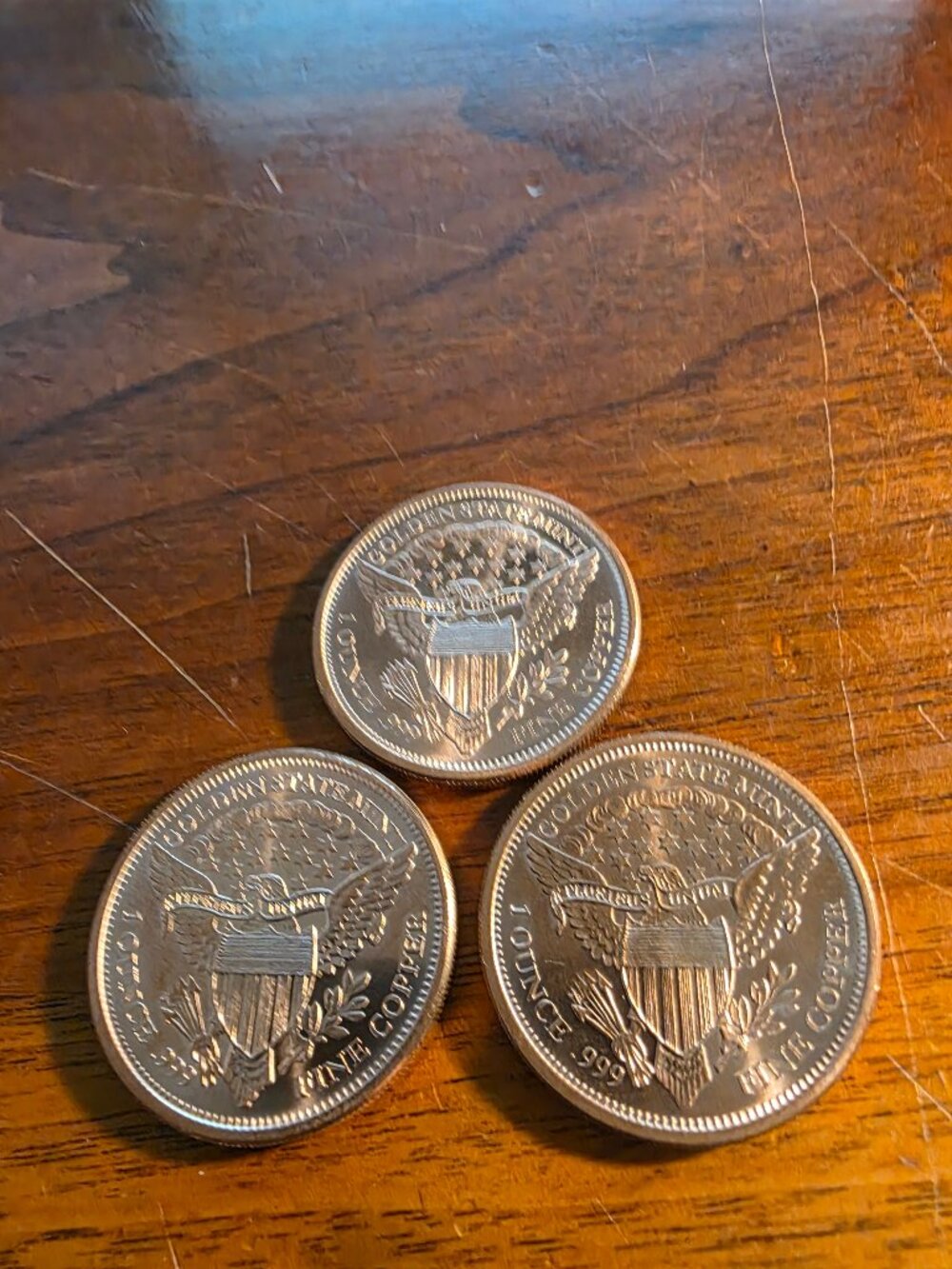 1 OZ COPPER BALD EAGLE .999 COPPER 1OZ COIN